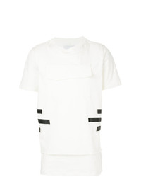 T-shirt girocollo stampata bianca e nera di Matthew Miller