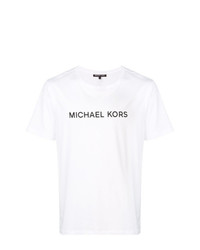 T-shirt girocollo stampata bianca e nera di MICHAEL Michael Kors