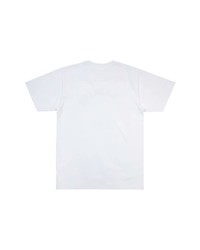 T-shirt girocollo stampata bianca e nera di A Bathing Ape