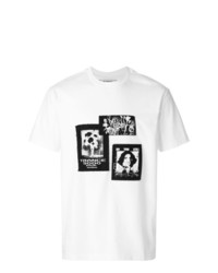 T-shirt girocollo stampata bianca e nera di Misbhv