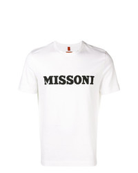 T-shirt girocollo stampata bianca e nera di Missoni