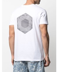 T-shirt girocollo stampata bianca e nera di MOA - Master of Arts