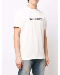 T-shirt girocollo stampata bianca e nera di Family First