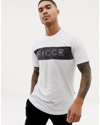T-shirt girocollo stampata bianca e nera di Nicce London