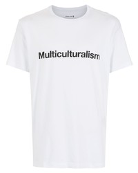 T-shirt girocollo stampata bianca e nera di OSKLEN
