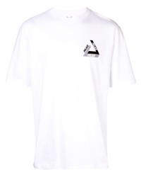 T-shirt girocollo stampata bianca e nera di Palace