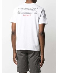 T-shirt girocollo stampata bianca e nera di ECOALF