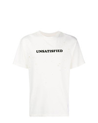 T-shirt girocollo stampata bianca e nera di Satisfy