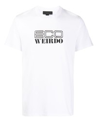 T-shirt girocollo stampata bianca e nera di Stella McCartney