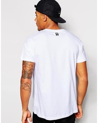T-shirt girocollo stampata bianca e nera di Supreme Being