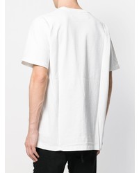 T-shirt girocollo stampata bianca e nera di Hood by Air