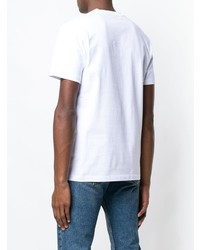 T-shirt girocollo stampata bianca e nera di McQ Alexander McQueen