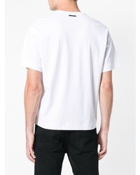 T-shirt girocollo stampata bianca e nera di Diesel Black Gold
