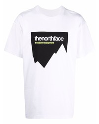 T-shirt girocollo stampata bianca e nera di The North Face