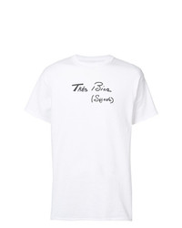 T-shirt girocollo stampata bianca e nera di Très Bien