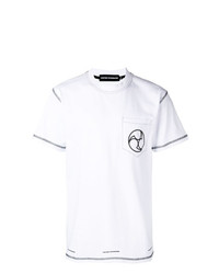 T-shirt girocollo stampata bianca e nera di United Standard