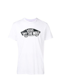 T-shirt girocollo stampata bianca e nera di Vans