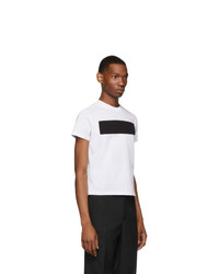 T-shirt girocollo stampata bianca e nera di Random Identities