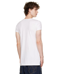 T-shirt girocollo stampata bianca e nera di Vivienne Westwood