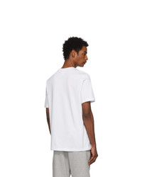 T-shirt girocollo stampata bianca e nera di Reebok Classics