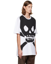 T-shirt girocollo stampata bianca e nera di Vivienne Westwood