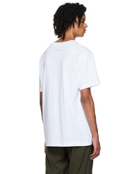 T-shirt girocollo stampata bianca e nera di Giuseppe Zanotti