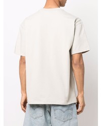 T-shirt girocollo stampata bianca e rossa di Nike