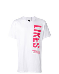 T-shirt girocollo stampata bianca e rossa di Closed