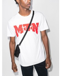 T-shirt girocollo stampata bianca e rossa di Motherlan