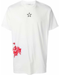 T-shirt girocollo stampata bianca e rossa di Givenchy
