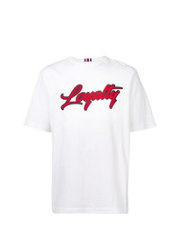T-shirt girocollo stampata bianca e rossa di Hilfiger Collection