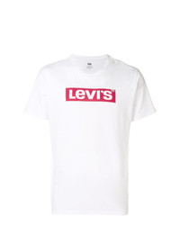 T-shirt girocollo stampata bianca e rossa di Levi's