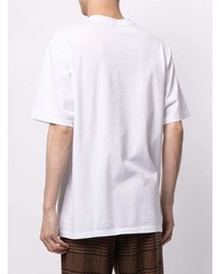 T-shirt girocollo stampata bianca e rossa di UNDERCOVE