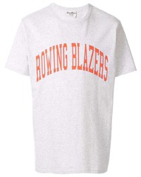 T-shirt girocollo stampata bianca e rossa di ROWING BLAZERS