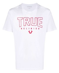 T-shirt girocollo stampata bianca e rossa di True Religion