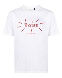 T-shirt girocollo stampata bianca e rossa di Undercover