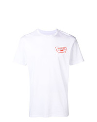 T-shirt girocollo stampata bianca e rossa di Vans