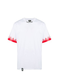 T-shirt girocollo stampata bianca e rossa di Vision Of Super