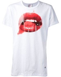 T-shirt girocollo stampata bianca e rossa di Vivienne Westwood
