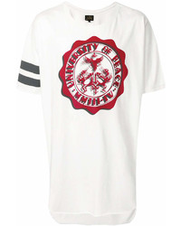 T-shirt girocollo stampata bianca e rossa di Vivienne Westwood