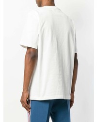 T-shirt girocollo stampata bianca e rossa di Calvin Klein 205W39nyc