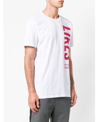 T-shirt girocollo stampata bianca e rossa di Closed