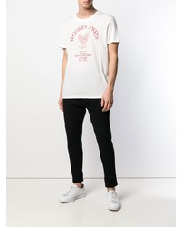 T-shirt girocollo stampata bianca e rossa di Zadig & Voltaire