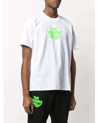 T-shirt girocollo stampata bianca e verde di Iceberg