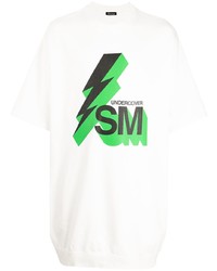 T-shirt girocollo stampata bianca e verde di UNDERCOVE