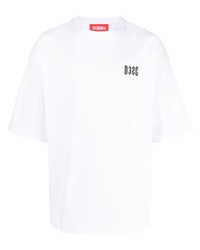 T-shirt girocollo stampata bianca di 032c