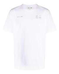 T-shirt girocollo stampata bianca di 1017 Alyx 9Sm