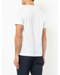 T-shirt girocollo stampata bianca di Cerruti