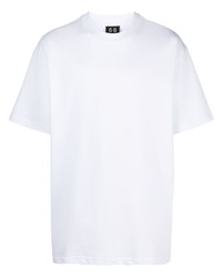 T-shirt girocollo stampata bianca di 44 label group