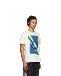 T-shirt girocollo stampata bianca di Moncler Genius